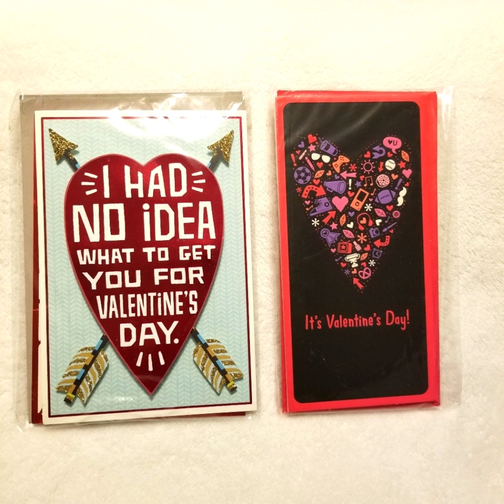 Hallmark Valentine's Day Card Assortment 8 New Valentine's Cards w/ Envelopes